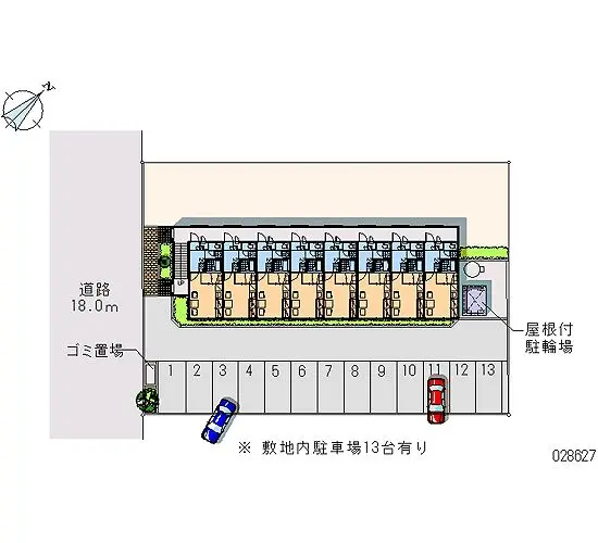 ★手数料０円★恵庭市和光町３丁目　月極駐車場（LP）